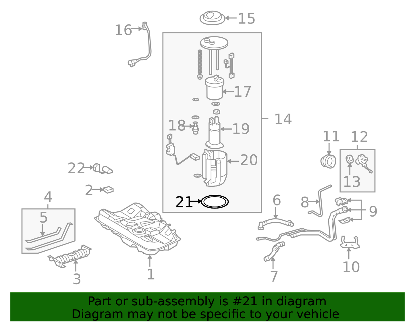 Toyota 77169-52010 Genuine Fuel Pump Tank Seal