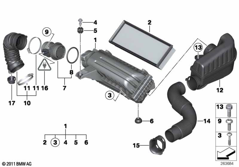 BOSCH 0280218205 MAF Sensor