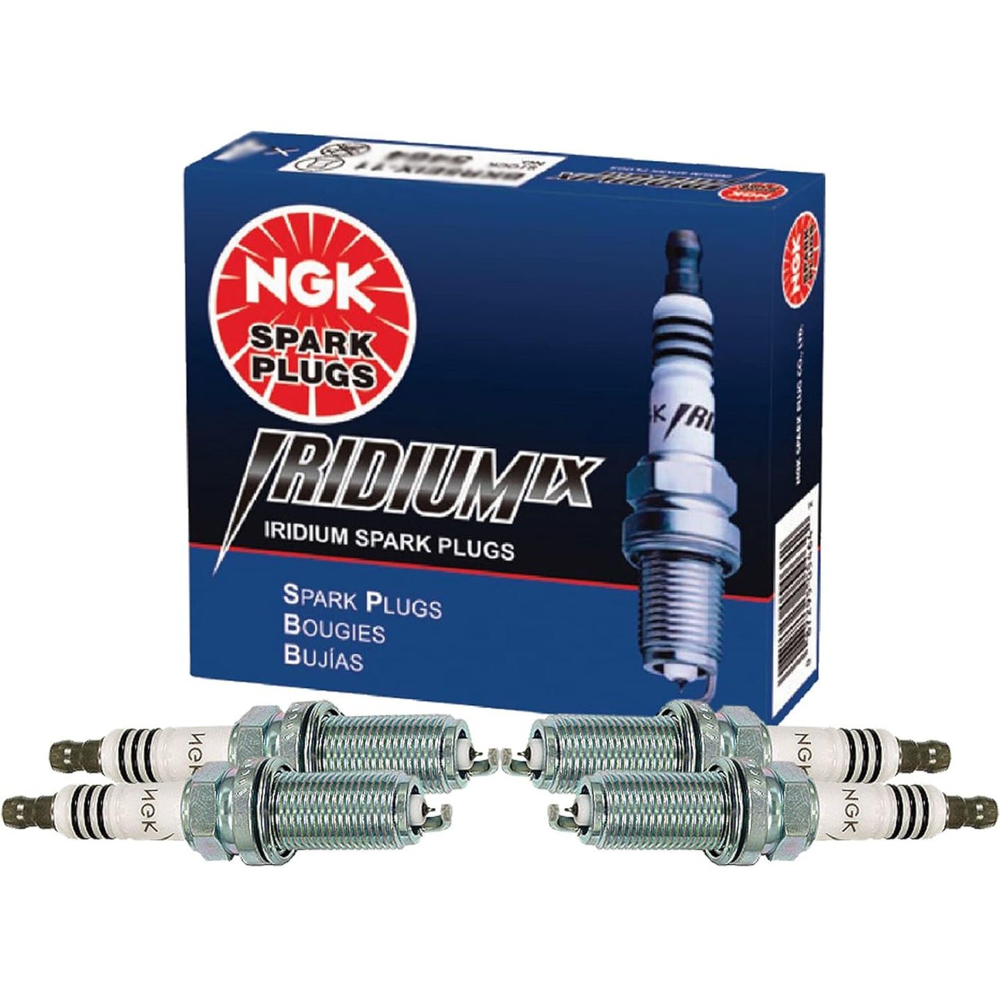 NGK Set of 4 Iridium IX Spark Plugs For Dodge Jeep Hyundai Kia Nissan Toyota