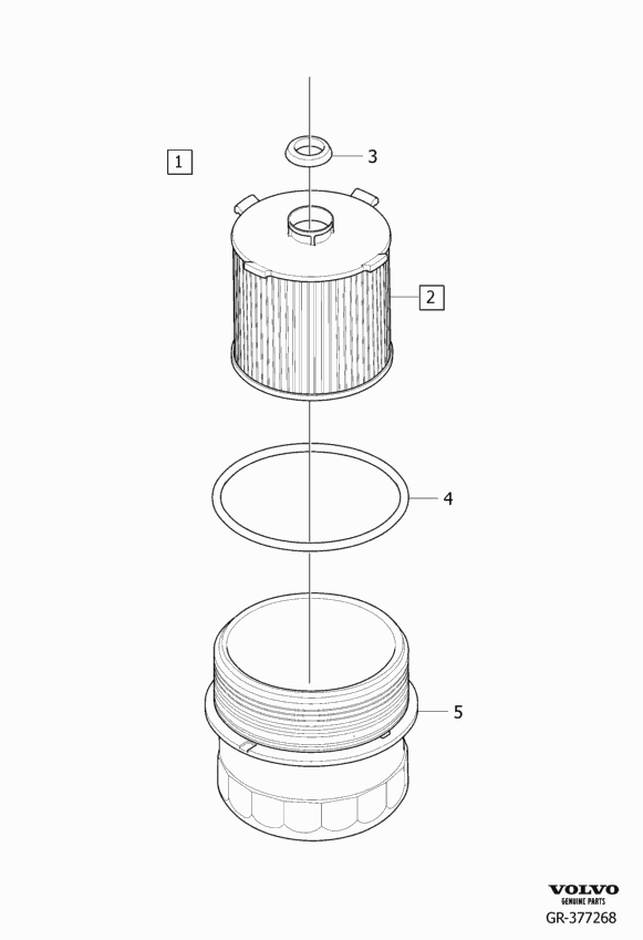 Volvo 32140029 Genuine Oil Filter Insert