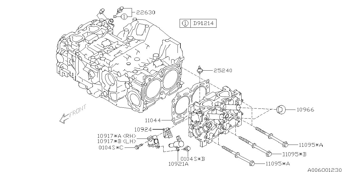 Subaru 25240AA060 Oil Pressure Switch / AVCS Sensor