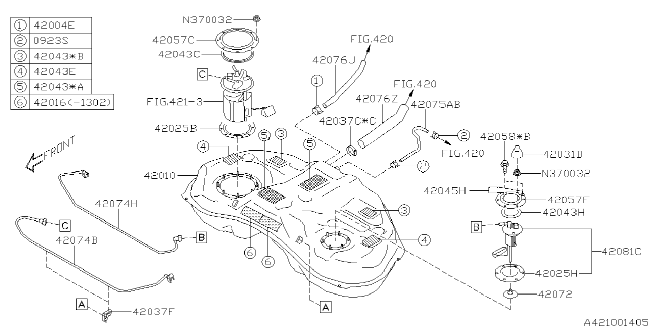 Subaru 42025AG000 Genuine Fuel Tank O-Ring