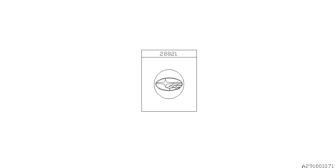 Subaru 28821SA030 Genuine Wheel Hub Center Cap