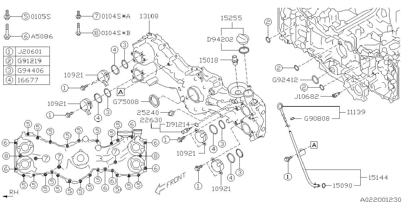 Subaru 2011-2025 Variable Control Valve O-Ring WRX Forester Ascent BRZ Crosstrek Impreza Outback WRX Legacy 806944060 Genuine OEM