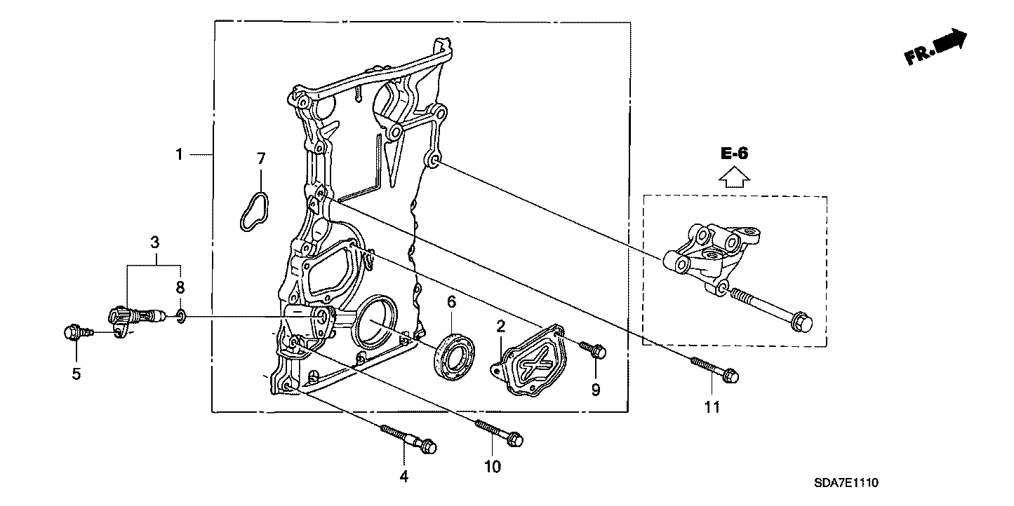 Honda 37500-RAA-A01 Genuine Crank Sensor Assembly