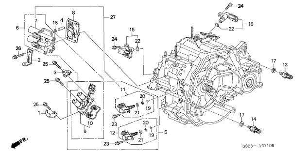 Genuine Honda 28610-RKE-004 Oil Pressure Sender Switch