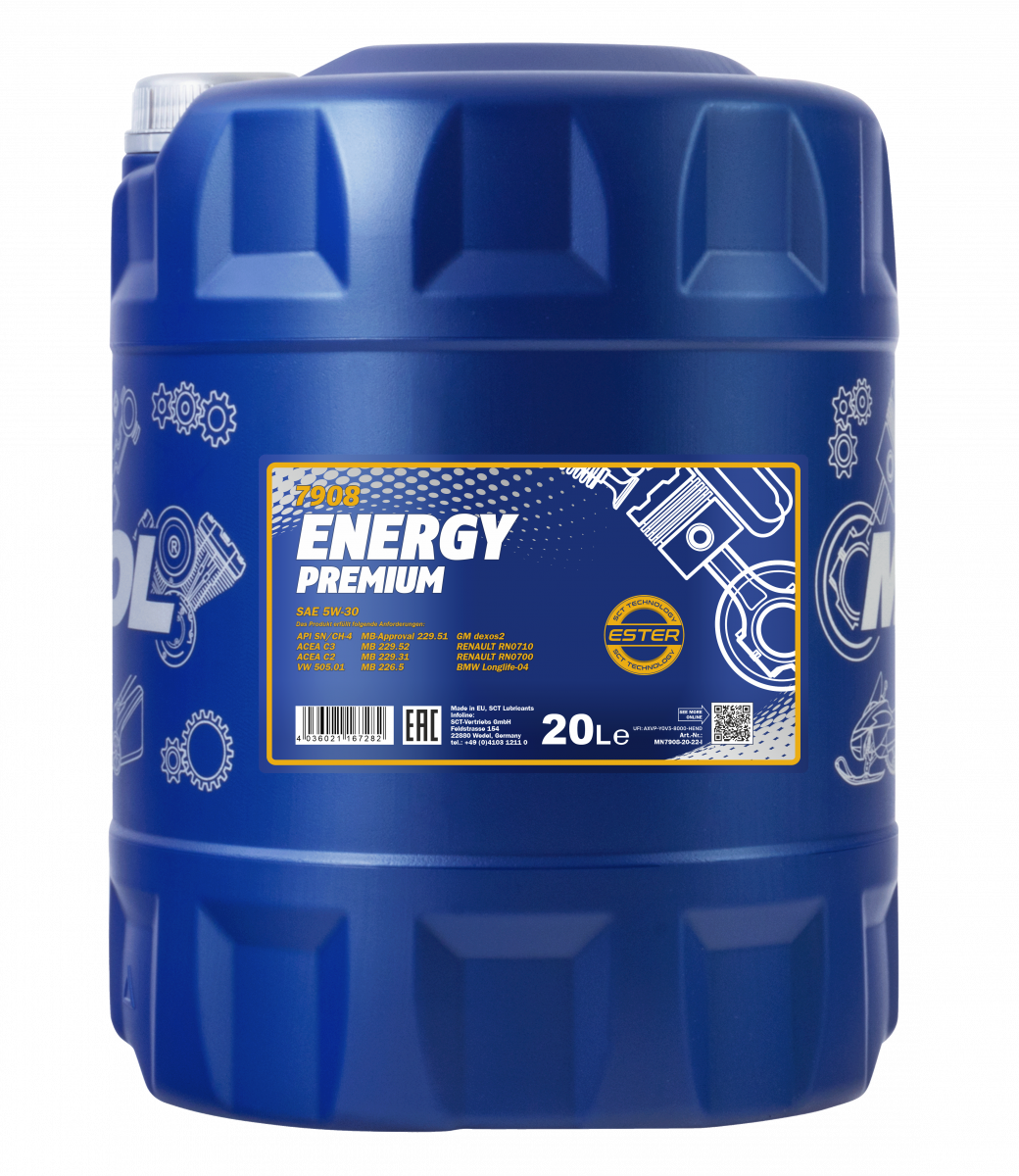 MANNOL Energy Premium 5W-30 7908 Synthetic Motor Oil