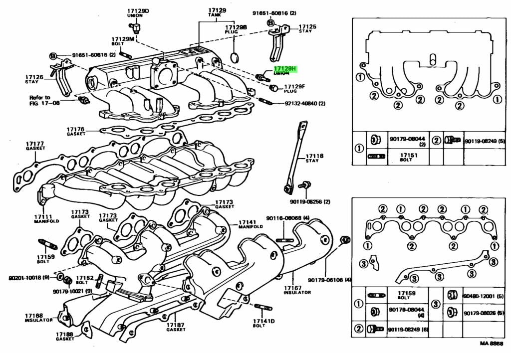 Toyota 90404-51026 Genuine Intake Air Control Valve Union