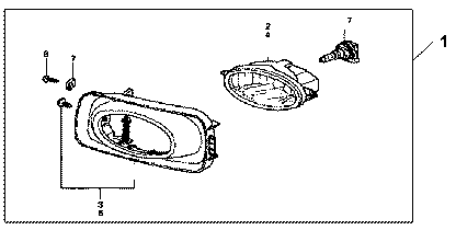 Honda 33165-SAA-003 Genuine Bulb (H11) (12V 55W) (Koito)