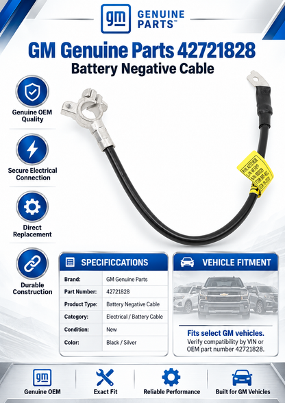 GM Genuine Parts 42721828 Battery Negative Cabl