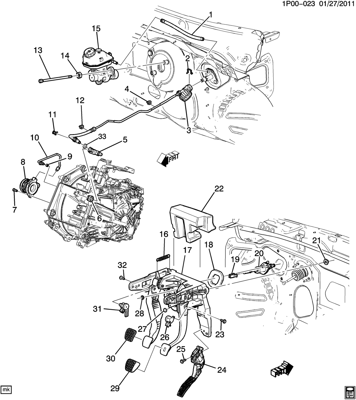 GM  55579997 Clutch Master Cylinder
