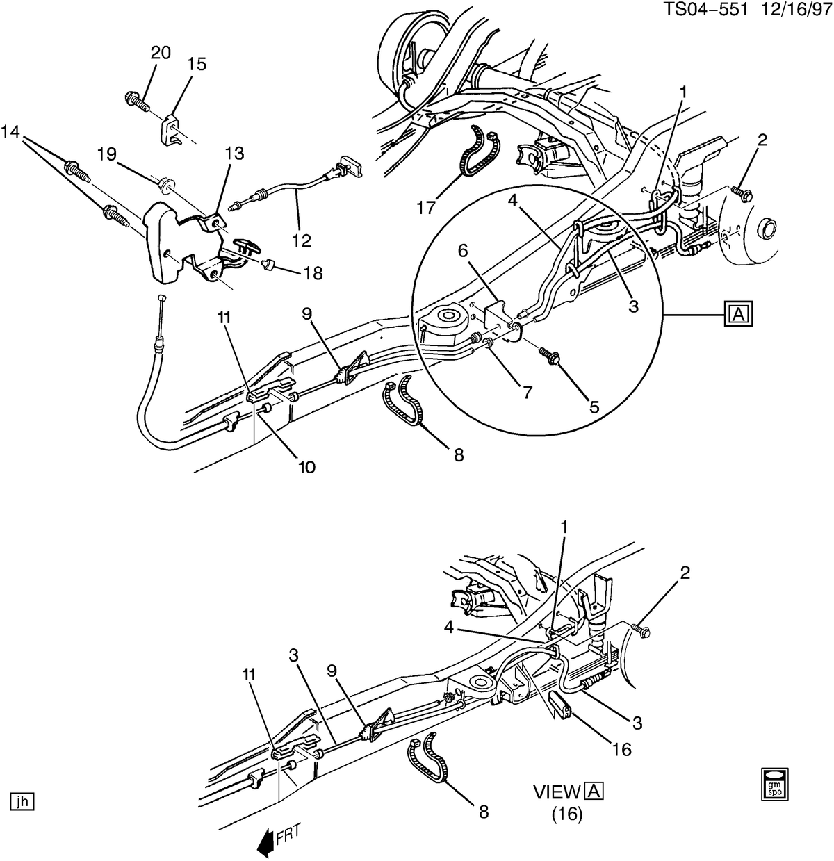 GM 15016010 Genuine  Parts  Parking Brake Lever