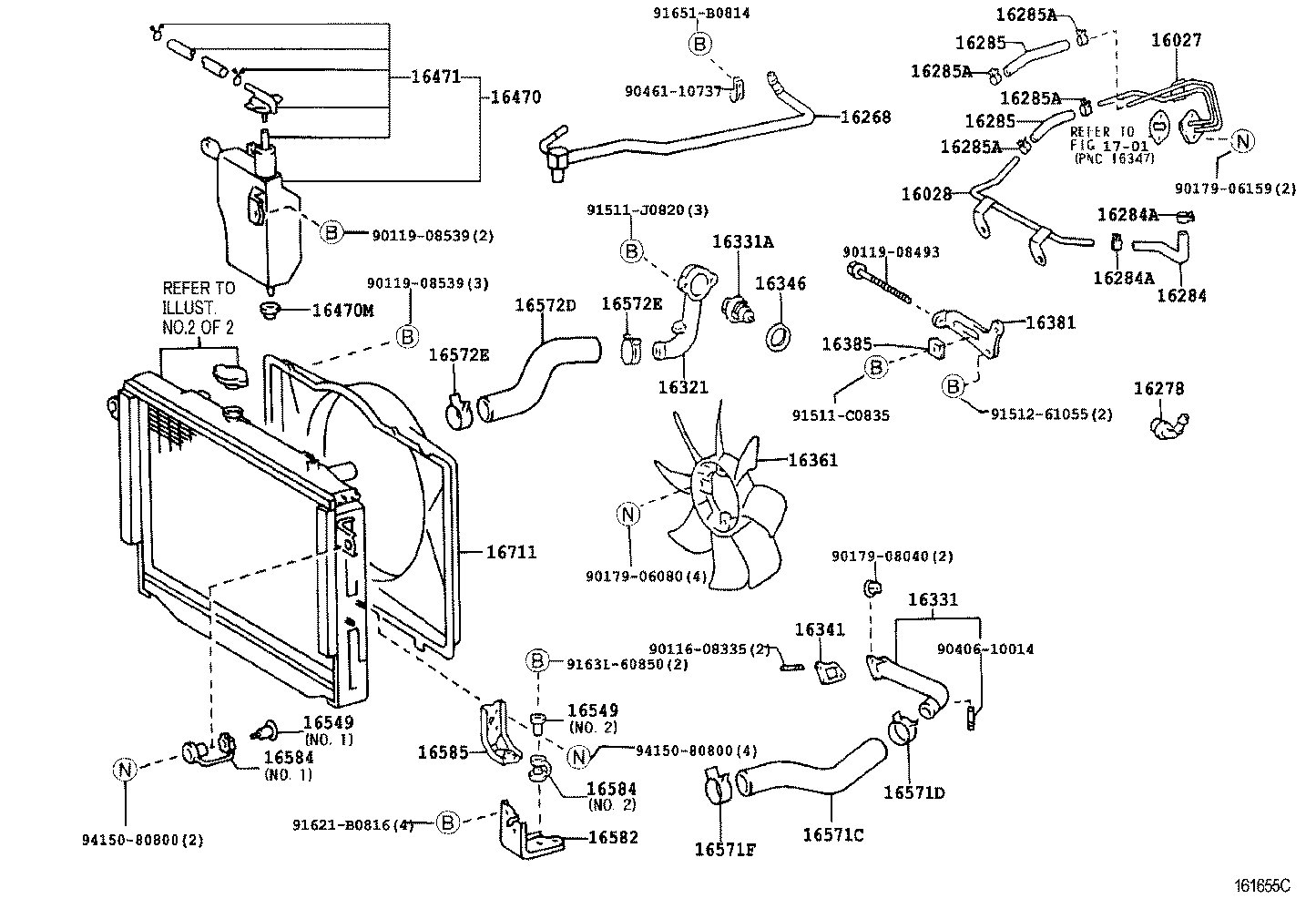Toyota 16346-50010 Thermostat Gasket