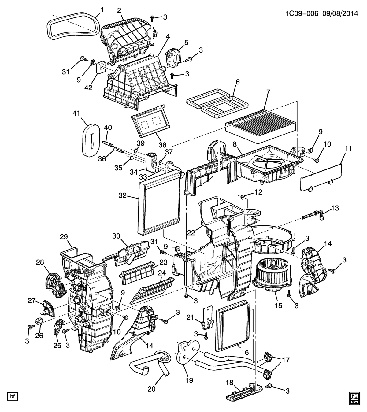 GM 95193247  Genuine  HVAC Air Inlet Valve