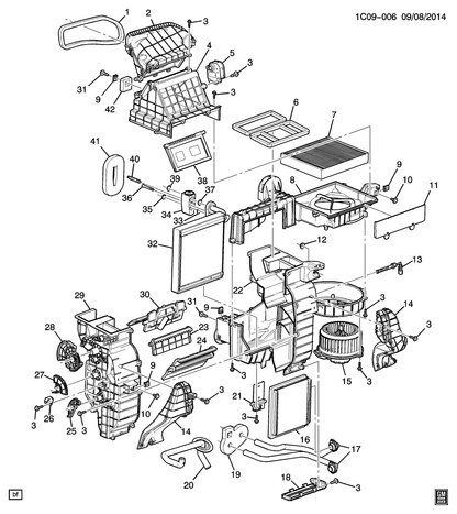 GM 95193247  Genuine  HVAC Air Inlet Valve