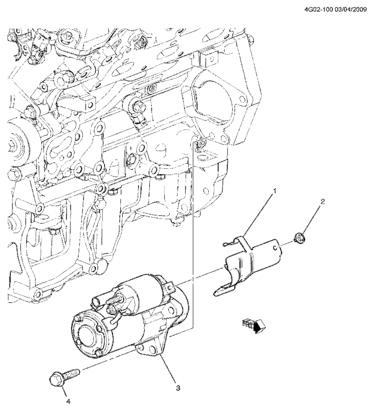 GM Genuine Parts 12608820 Starter Heat Shield