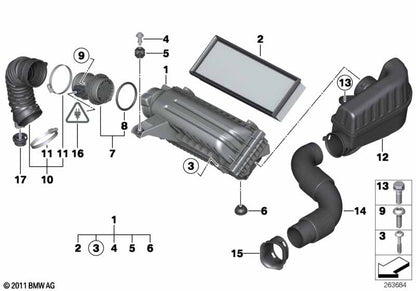 BOSCH 0280218205 MAF Sensor