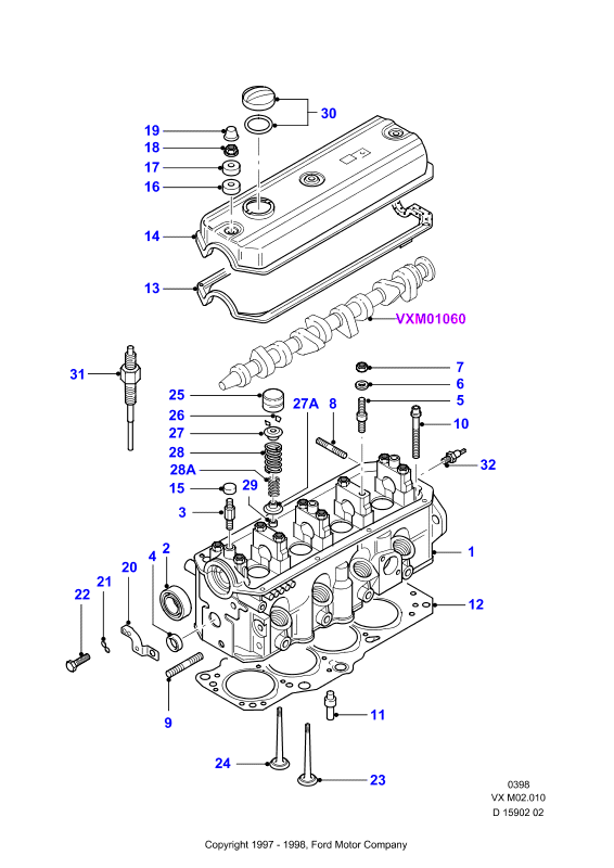 Bosch 0250202022   Duraterm Glow Plug Set 4
