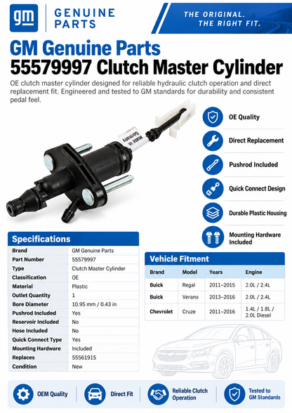 GM  55579997 Clutch Master Cylinder