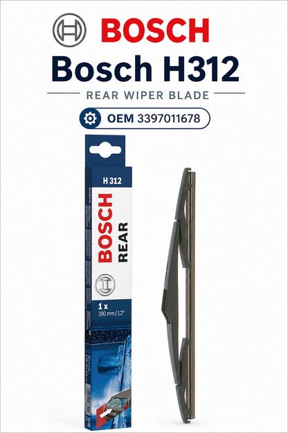 Bosch H312 Wiper Blade — 12" (Single) | OEM 3397011678