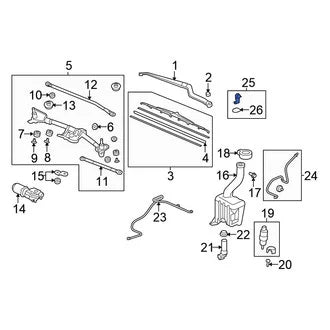 Honda 76810-SZA-A01ZA Windshield Washer Nozzle Assembly