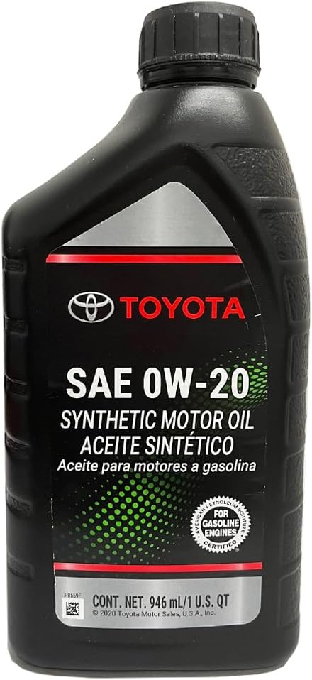 TOYOTA Genuine OEM 00279-0WQTE-01 Oil (4 QUARTS)