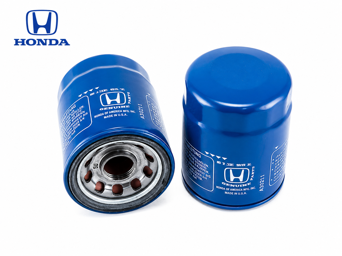 Genuine Honda 15400-PLM-A02 Oil (Honeywell) Filter, Blue