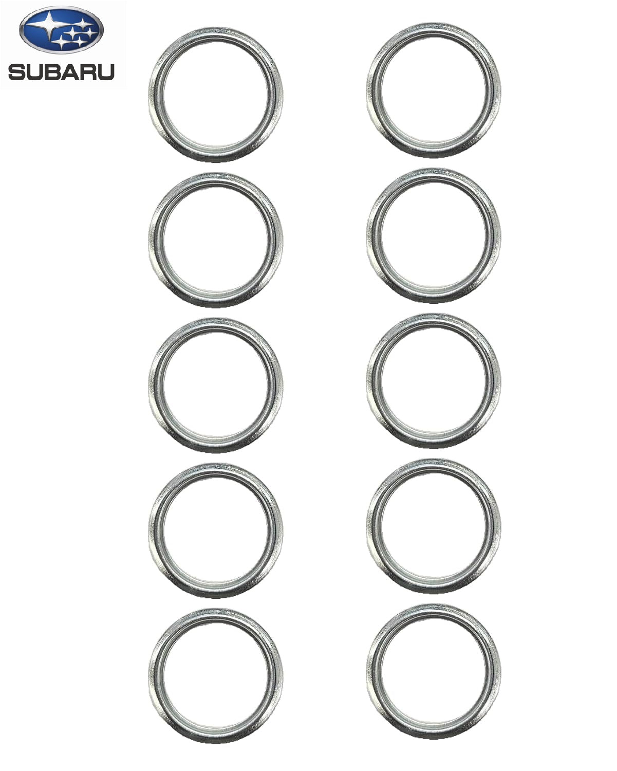 Subaru 11126AA000  Genuine  Oil Drain Plug Crush Gasket (Set of 10)