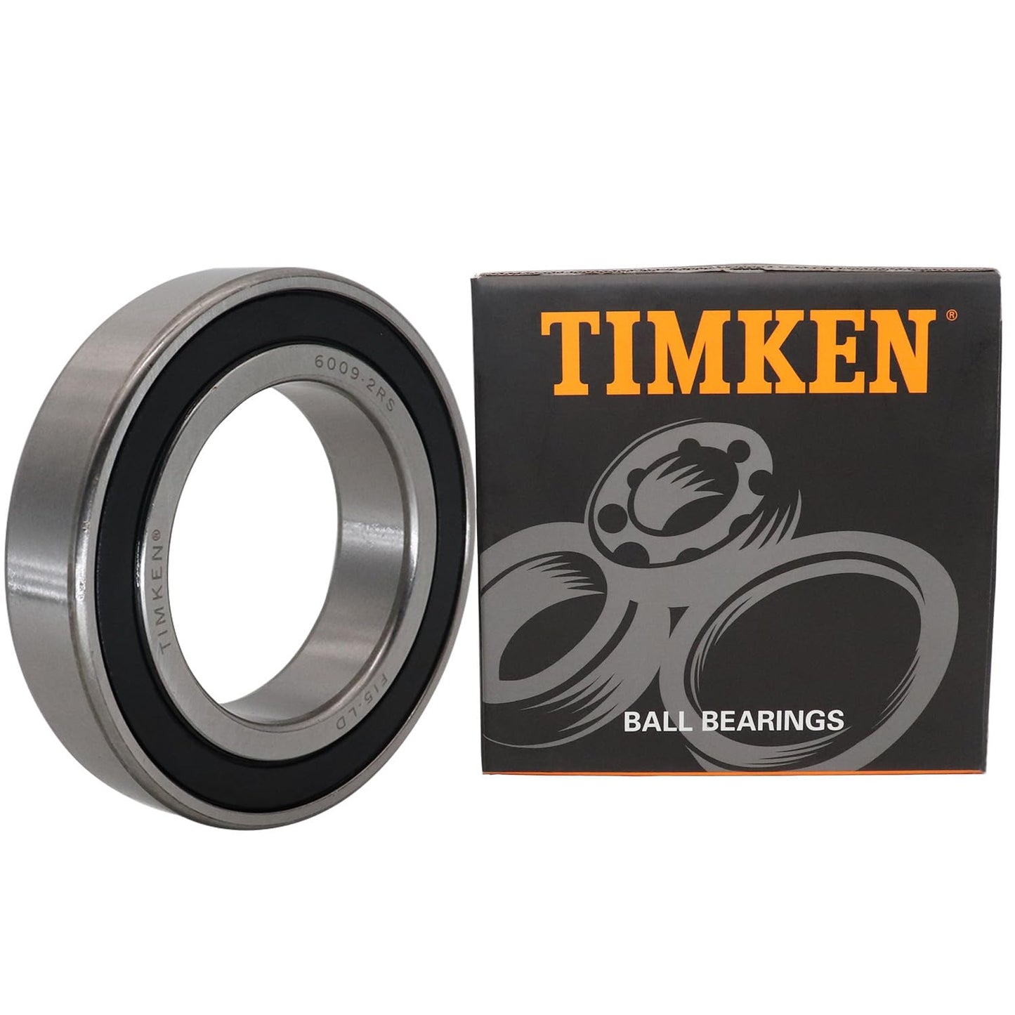 TIMKEN 6009-2RS Double Rubber Seal Bearings— 45x75x16mm (2PACK )