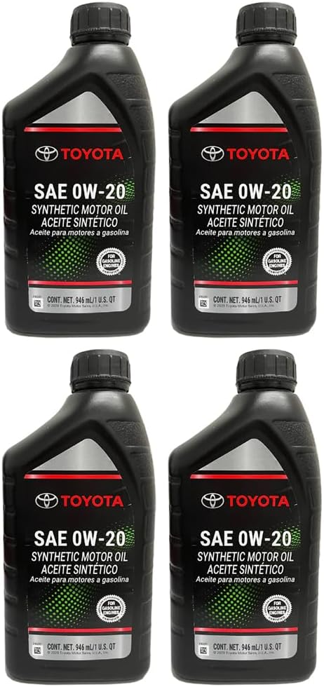 TOYOTA Genuine OEM 00279-0WQTE-01 Oil (4 QUARTS)