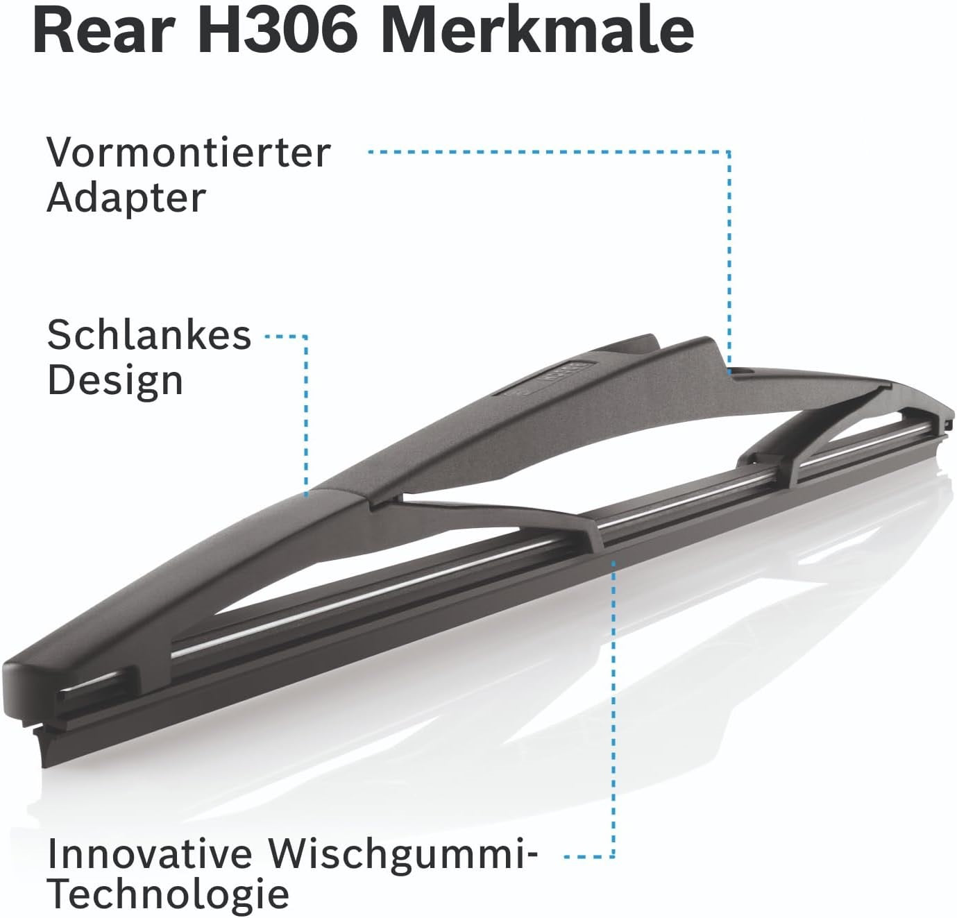 Bosch H306 Rear Wiper Blade — 12" (Single)