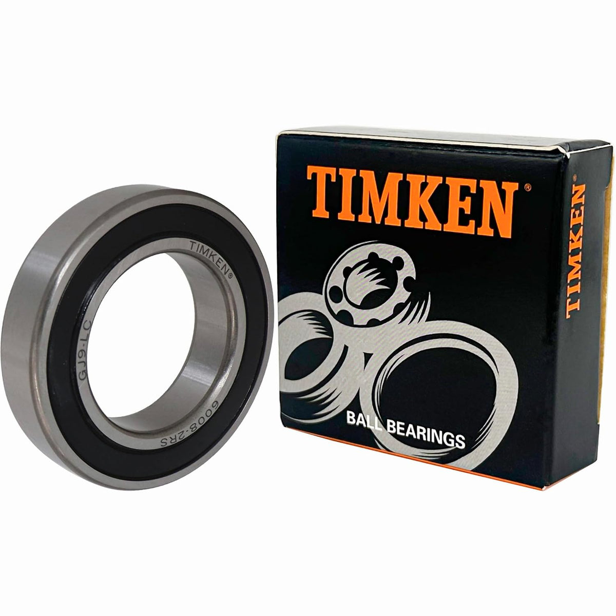 TIMKEN 6008-2RS Double Rubber Seal Bearings — 40x68x15 mm (Pack of 2)