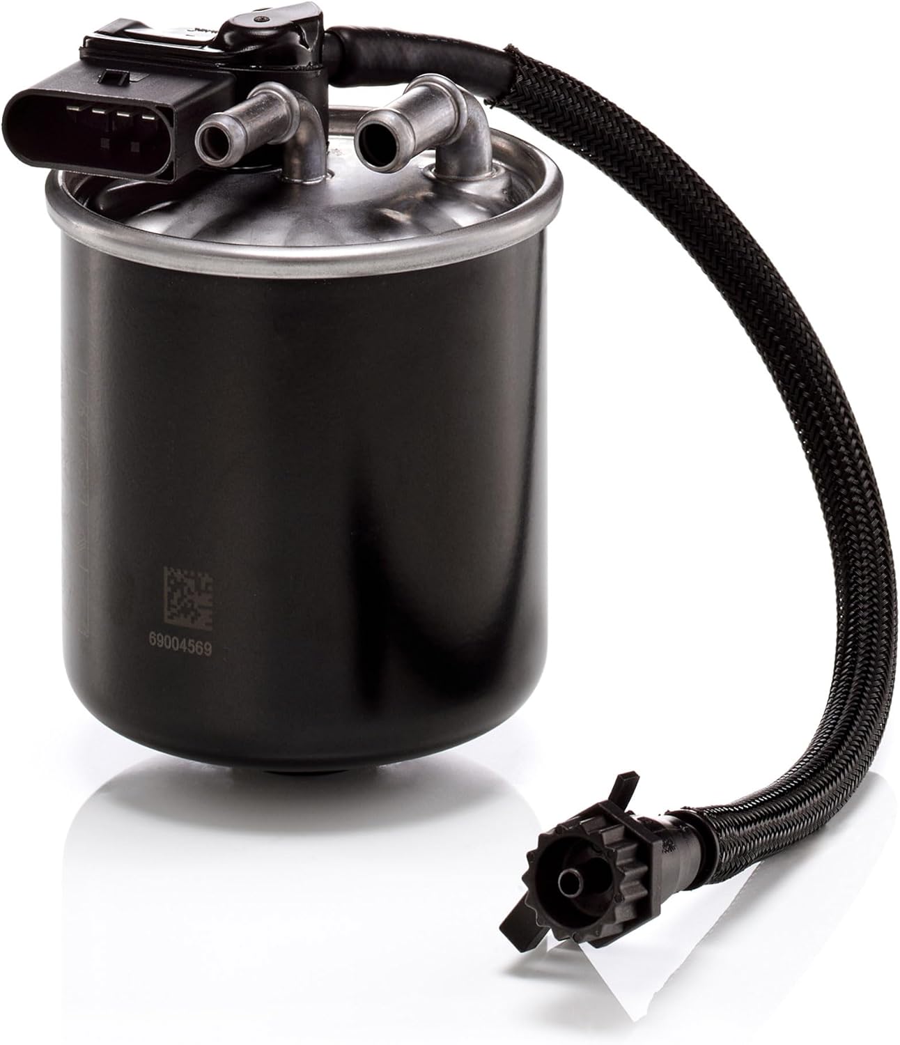 MANN-FILTER WK 820/18 Fuel Filter Compatible With Select Mercedes-Benz Sprinter Models With Integrated Fuel Heating System & Connection For Water Suction Removal