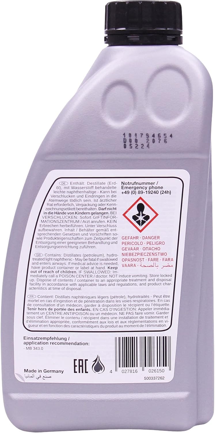 febi bilstein 02615 Hydraulic Fluid for hydropneumatic Suspension and Level Control System, Pack of one