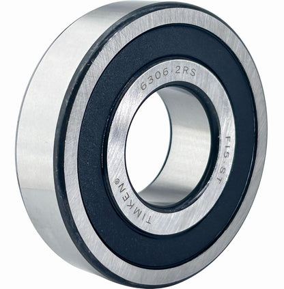 TIMKEN 6306-2RS 30x72x19mm,Double Rubber Seal Bearing | Pre-Lubricated and Stable Performance and Cost Effective Deep Groove Ball Bearings.