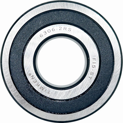 TIMKEN 6306-2RS 30x72x19mm,Double Rubber Seal Bearing | Pre-Lubricated and Stable Performance and Cost Effective Deep Groove Ball Bearings.