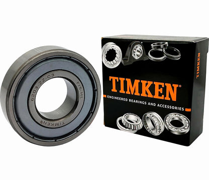 2PACK TIMKEN 6203-2ZC3 / 6203-2Z Double Metal Seal Bearings&nbsp;— 17x40x12mm