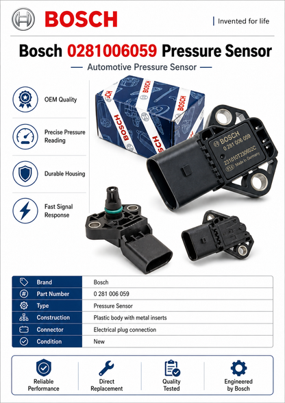 Bosch 0281006059 Pressure Sensor