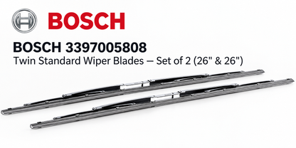 BOSCH 3397005808 Twin Standard Wiper Blades — Set of 2 (26" & 26")