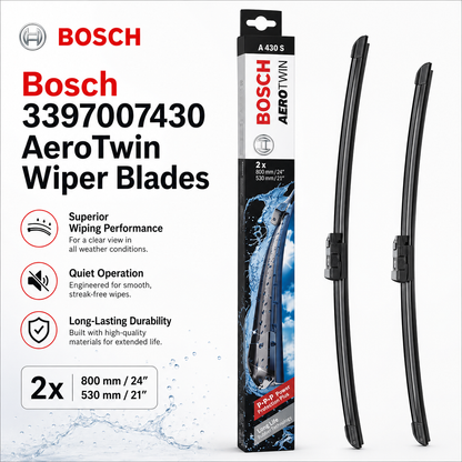 Bosch 3397007430 AeroTwin Wiper Blades