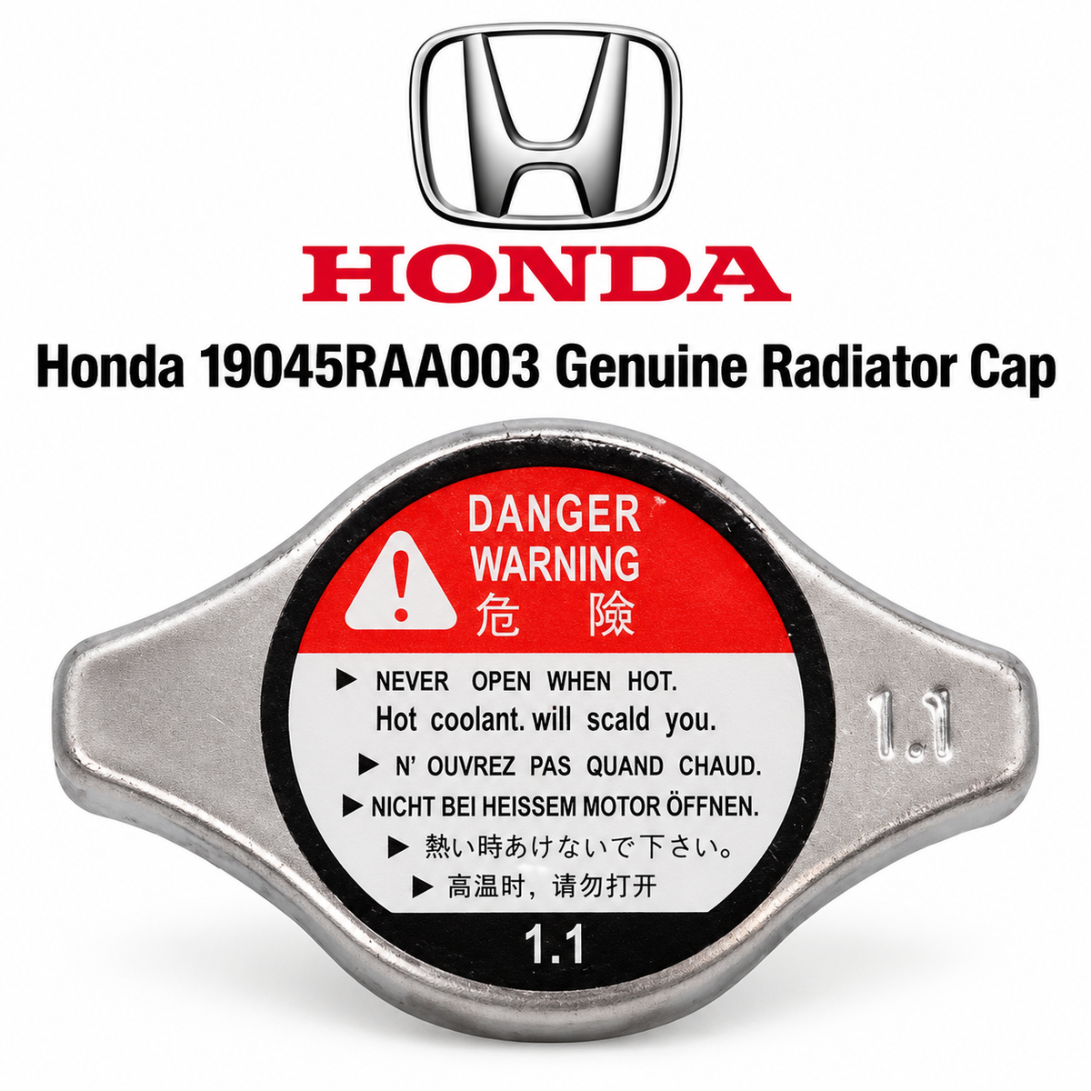 Honda 19045RAA003 Genuine Radiator Cap 