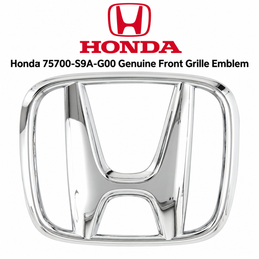 Honda 75700-S9A-G00 Genuine Front Grille Emblem
