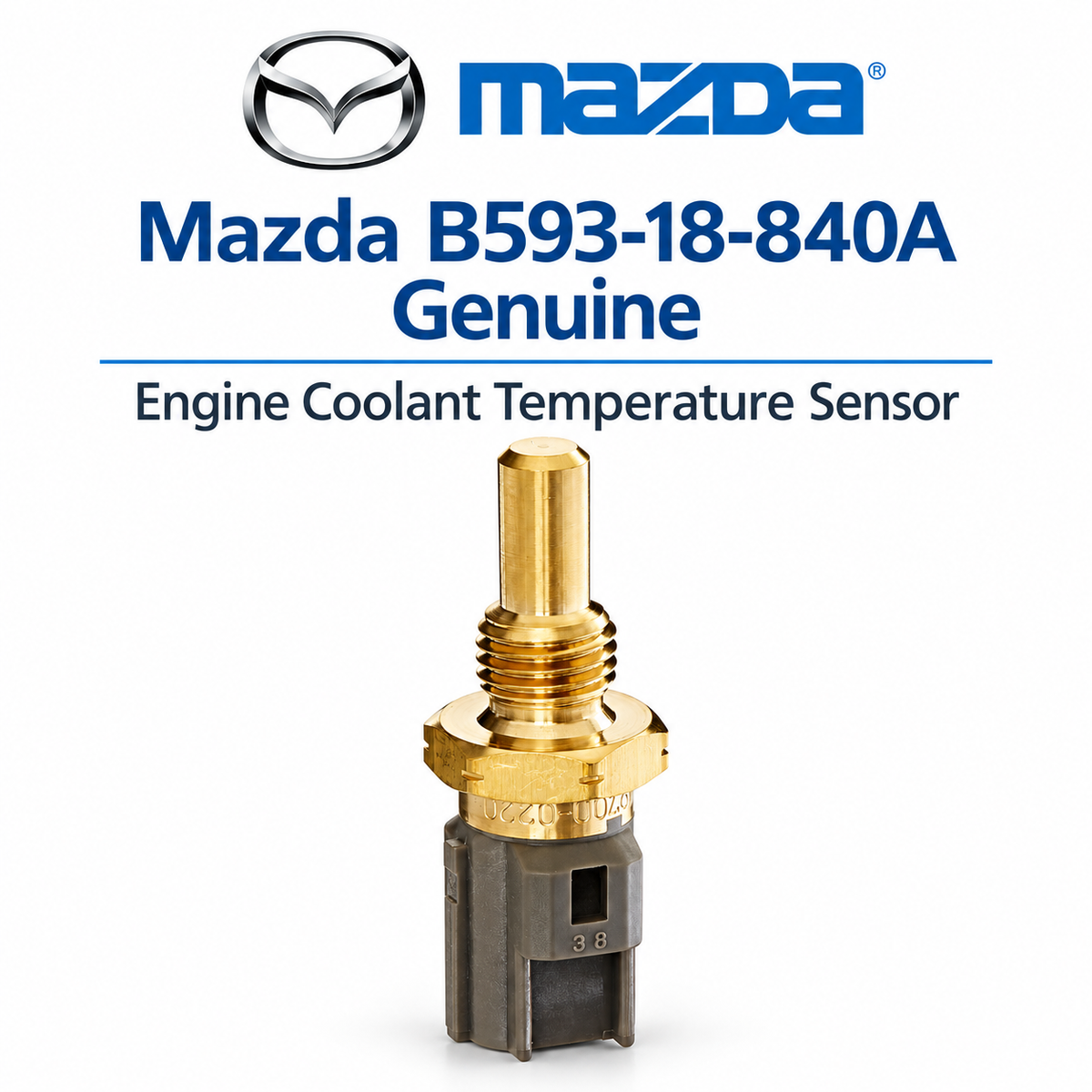 Mazda B593-18-840A  Genuine  Engine Coolant Temperature Sensor