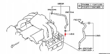 Subaru PCV Valve Legacy Outback 3.0 & 3.6L Forester Impreza Tribeca Non Turbo OEM NEW 11810AA100 Genuine OEM