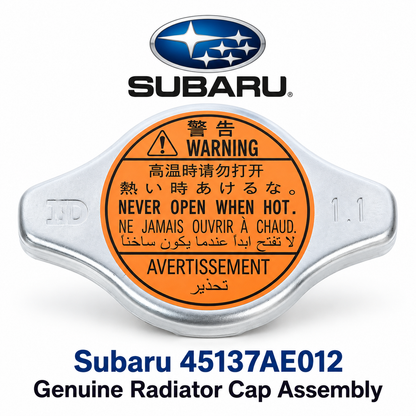 Subaru 45137AE012 Genuine Radiator Cap Assembly 