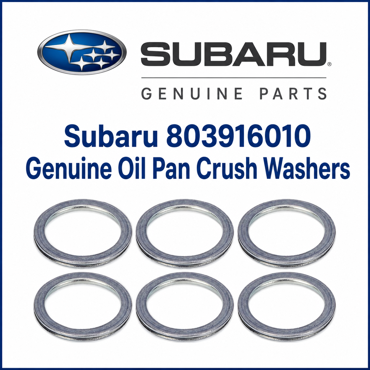 Subaru 803916010  Genuine  Oil Pan Crush Washers
