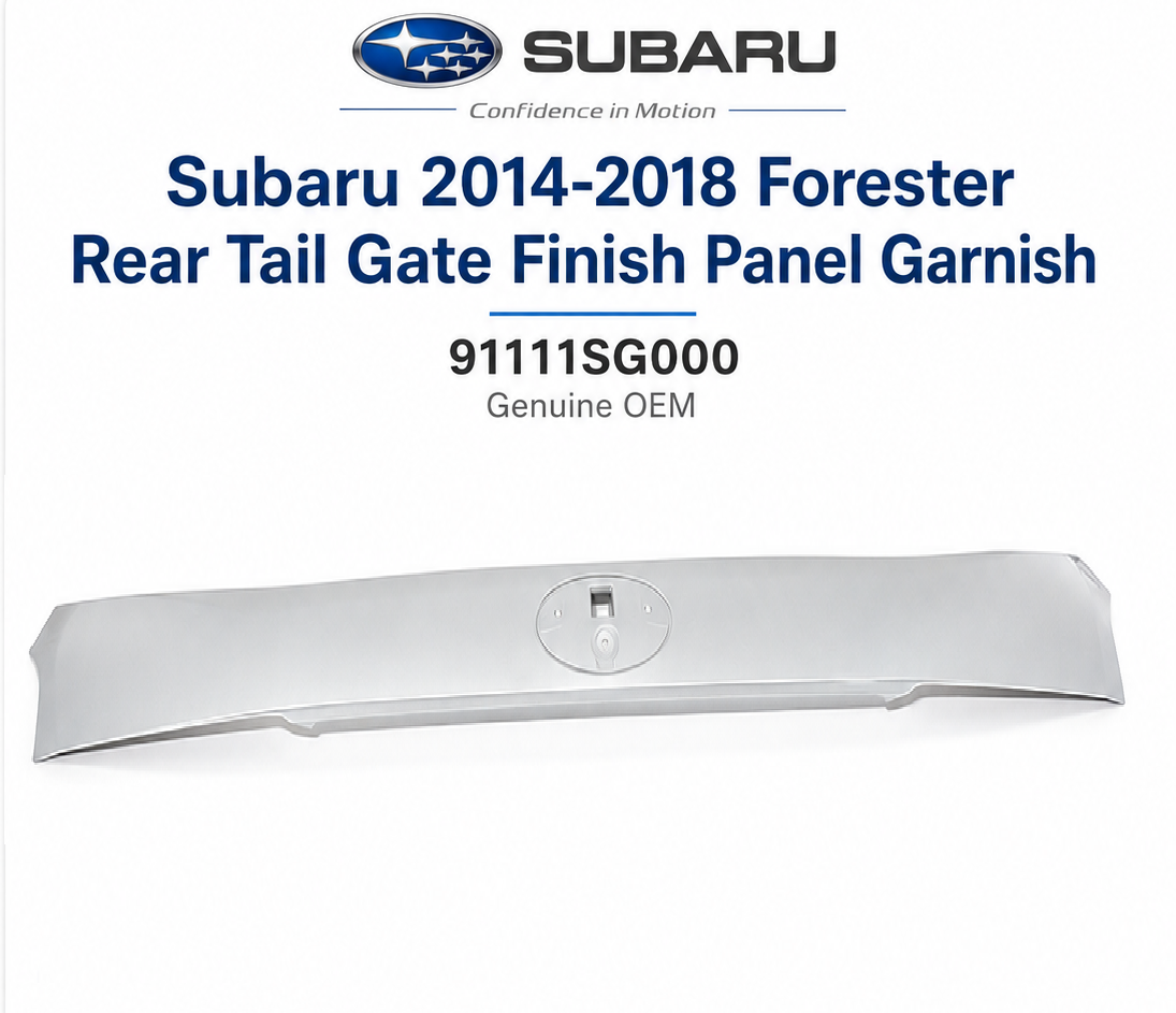 Subaru 91111SG000  Genuine  Rear Tail Gate Finish Panel Garnish