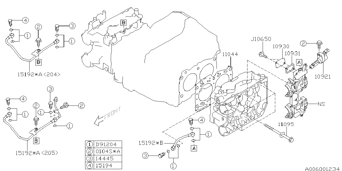 Subaru 10921AA080  Genuine Engine Variable Valve Timing (VVT) Solenoid