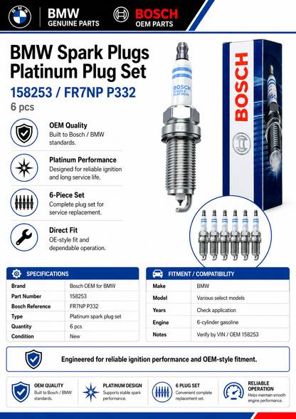 Bosch FR7NPP332 Double Platinum Spark Plugs