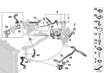 BOSCH 0392023509 Auxiliary Water Pump